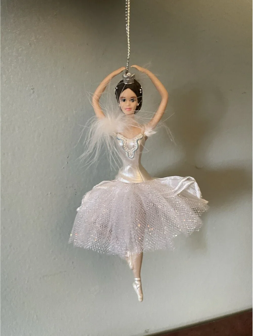 Barbie as the Swan Queen in Swan Lake Porcelain Ornament Avon Vintage 1998